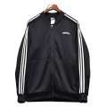 【ビンテージ】【アディダス】adidas【黒×白ライン】ジャージ【トラックジャケット】【トラックジャージ】【サイズＬ】 