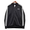 【ビンテージ】【アディダス】adidas【黒×白ライン】ジャージ【トラックジャケット】【トラックジャージ】【サイズＬ】 