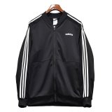【ビンテージ】【アディダス】adidas【黒×白ライン】ジャージ【トラックジャケット】【トラックジャージ】【サイズＬ】 