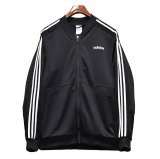 【ビンテージ】【アディダス】adidas【黒×白ライン】ジャージ【トラックジャケット】【トラックジャージ】【サイズＬ】 