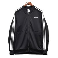 【ビンテージ】【アディダス】adidas【黒×白ライン】ジャージ【トラックジャケット】【トラックジャージ】【サイズＬ】 