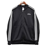 【ビンテージ】【アディダス】adidas【黒×白ライン】ジャージ【トラックジャケット】【トラックジャージ】【サイズＬ】 