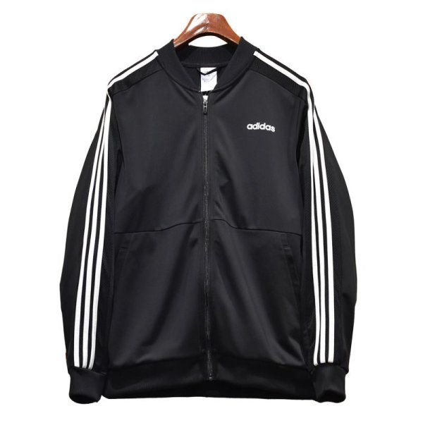 画像1: 【ビンテージ】【アディダス】adidas【黒×白ライン】ジャージ【トラックジャケット】【トラックジャージ】【サイズＬ】 