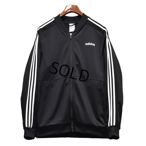 画像1: 【ビンテージ】【アディダス】adidas【黒×白ライン】ジャージ【トラックジャケット】【トラックジャージ】【サイズＬ】 