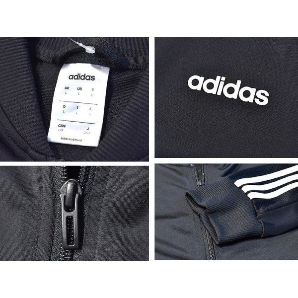 画像2: 【ビンテージ】【アディダス】adidas【黒×白ライン】ジャージ【トラックジャケット】【トラックジャージ】【サイズＬ】 