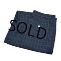 【トミーヒルフィガー】【TOMMY HILFIGER】【黒x緑】【ブラックウォッチ】【ツータックコットンパンツ】【34×32】 
