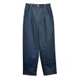 画像2: 【トミーヒルフィガー】【TOMMY HILFIGER】【黒x緑】【ブラックウォッチ】【ツータックコットンパンツ】【34×32】<br> (2)
