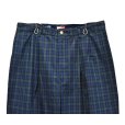 画像4: 【トミーヒルフィガー】【TOMMY HILFIGER】【黒x緑】【ブラックウォッチ】【ツータックコットンパンツ】【34×32】 
