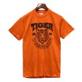 【USA製】【デッドストック】ビンテージ【JERZEES】【トラ】オレンジ【tiger man wrestling】【Ｔシャツ】【サイズS】  