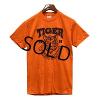 【USA製】【デッドストック】ビンテージ【JERZEES】【トラ】オレンジ【tiger man wrestling】【Ｔシャツ】【サイズS】  