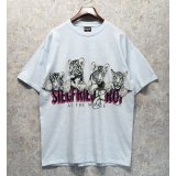 【90's】USA製【デッドストック】【SIGNAL SPORT】白青 霜降り【ホワイトタイガー】SIEGFRIED＆ROY 【Ｔシャツ】ビッグサイズ【サイズXL】 