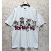 【90's】USA製【デッドストック】【SIGNAL SPORT】白青 霜降り【ホワイトタイガー】SIEGFRIED＆ROY 【Ｔシャツ】ビッグサイズ【サイズXL】 
