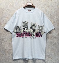 【90's】USA製【デッドストック】【SIGNAL SPORT】白青 霜降り【ホワイトタイガー】SIEGFRIED＆ROY 【Ｔシャツ】ビッグサイズ【サイズXL】 