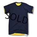 デッドストック【90's】【ビンテージ】【U.S.NAVY】【紺ｘ黄】リバーシブル【Ｔシャツ】【サイズＳ】 
