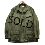 60's【デッドストック】【ビンテージ】u.s.army【米軍実物】リップストップ【ジャングルファティーグジャケット】【L-short】 