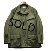 60's【デッドストック】【ビンテージ】u.s.army【米軍実物】リップストップ【ジャングルファティーグジャケット】【L-short】 