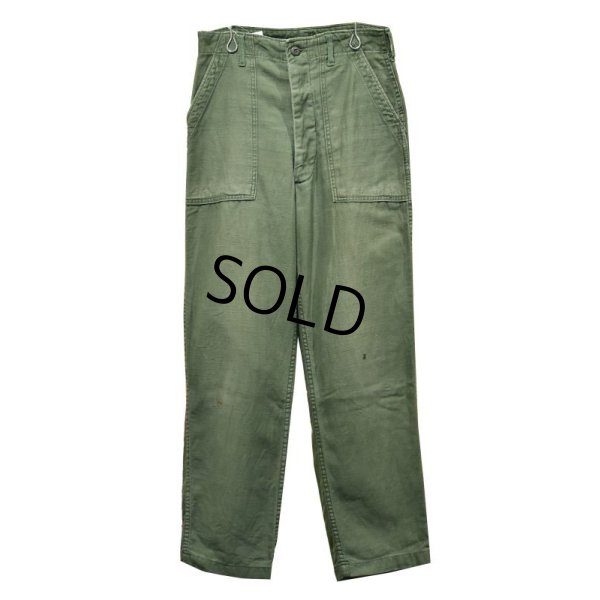 画像3: 70's【米軍実物】ビンテージ【U.S.ARMY】【UFOボタン】ベイカーパンツ【ユーティリティパンツ】【OG107】【30X31】