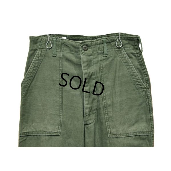 画像4: 70's【米軍実物】ビンテージ【U.S.ARMY】【UFOボタン】ベイカーパンツ【ユーティリティパンツ】【OG107】【30X31】