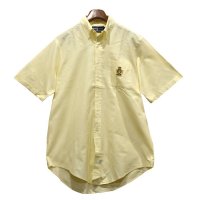 POLO RALPH LAUREN【オールドラルフローレン】【黄】胸刺繡入り【ボタンダウン】【半袖シャツ】【サイズL】  