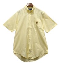 POLO RALPH LAUREN【オールドラルフローレン】【黄】胸刺繡入り【ボタンダウン】【半袖シャツ】【サイズL】  
