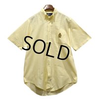 POLO RALPH LAUREN【オールドラルフローレン】【黄】胸刺繡入り【ボタンダウン】【半袖シャツ】【サイズL】  