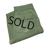 70's【米軍実物】ビンテージ【U.S.ARMY】【UFOボタン】ベイカーパンツ【ユーティリティパンツ】【OG107】【30X31】 