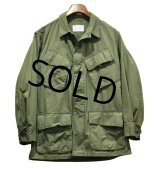 60's【ビンテージ】【米軍実物】リップストップ【ジャングルファティーグジャケット】【ファティーグシャツ】【S-short】 