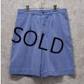 ビンテージ【GAP】オールドギャップ【ライトブルー】1タック【ショートパンツ】短パン【コットンショーツ】W30 