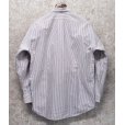画像3:  ビンテージ【J.Crew】【白ｘ青ｘ赤】ストライプ【オックスフォード】【ボタンダウンシャツ】【14 1/2-32】<br> (3)