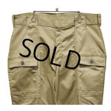 80's【デッドストック】【ビンテージ】【SEARS】【シアーズ】ベージュ【ブッシュパンツ】【ワークパンツ】【36X28】 