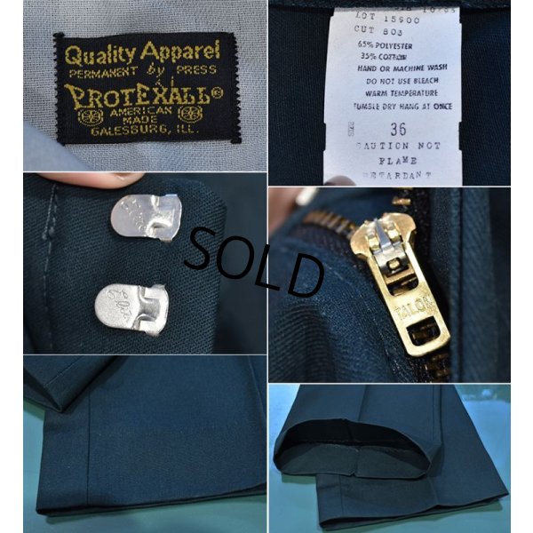 画像3: ~80's【デッドストック】USA製【ビンテージ】  【Quality Apparel by PROTEXALL】緑【ワークパンツ】【W36】