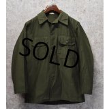 デッドストック【60's】【米軍実物】【ビンテージ】【OG107】平ボタン【ユーティリティシャツ】【14 1/2】 