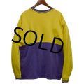 ビンテージ 90's 【オールドギャップ】【GAP】【黄ｘ紫】【リブボーダー】【スウェット】【サイズL】 