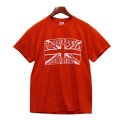 ビンテージ【GILDAN】ENGLAND RUGBY【ユニオンジャック】赤【Tシャツ】【サイズＭ】 