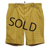 70’s∼【ビンテージ】【KORATRON】【キャメル】チェック【バミューダショートパンツ】 【短パン】【ショーツ】【W３３程度】 