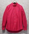 90's【ラルフローレン】RALPH LAUREN【ショッキングピンク】カスタムフィット【ボタンダウンシャツ】【サイズＬ】 