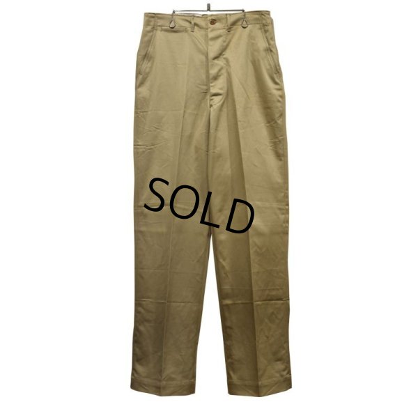 画像1: 【デッドストック】【50's】U.S.ARMY【ビンテージ】【米軍実物】【45カーキ】【チノパンツ】【34×35】 