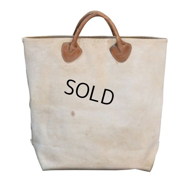 画像3: 【70’s】【ビンテージ】【L.L.bean】【エルエルビーン】【レザーハンドル】 ログキャリー カスタムトートバッグ 【キャンバス】【トートバッグ】【キャンパストート】 