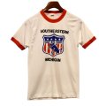 デッドストック 80's【USA製】ビンテージ【SCREEN STARS】スクリーンスターズ【白×赤リンガー】【ソープボックスダービー】SOAP BOX DERBY【Tシャツ】【サイズＳ】 