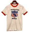 デッドストック 80's【USA製】ビンテージ【SCREEN STARS】スクリーンスターズ【白×赤リンガー】【ソープボックスダービー】SOAP BOX DERBY【Tシャツ】【サイズＳ】 