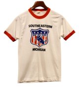 デッドストック 80's【USA製】ビンテージ【SCREEN STARS】スクリーンスターズ【白×赤リンガー】【ソープボックスダービー】SOAP BOX DERBY【Tシャツ】【サイズＳ】 