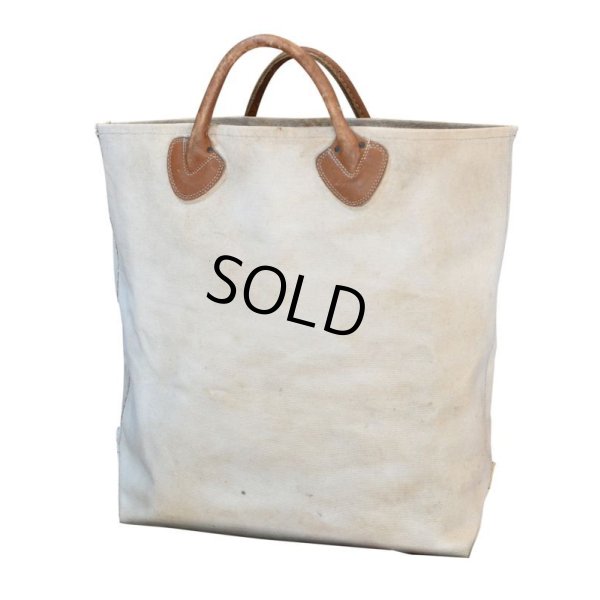 画像4: 【70’s】【ビンテージ】【L.L.bean】【エルエルビーン】【レザーハンドル】 ログキャリー カスタムトートバッグ 【キャンバス】【トートバッグ】【キャンパストート】 