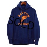 70's　単色タグ【USA製】ビンテージ【チャンピオン】Champion 【紺×オレンジ】【ウィングフット】【リバースウィーブパーカー】【サイズＭ】 