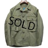 40's【ビンテージ】【米軍実物】U.S.ARMY【M-43】【HBT】【13スターボタン】【ジャケット】ユーティリティシャツ【US38】 