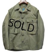 40's【ビンテージ】【米軍実物】U.S.ARMY【M-43】【HBT】【13スターボタン】【ジャケット】ユーティリティシャツ【US38】 