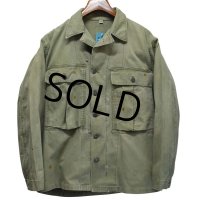 40's【ビンテージ】【米軍実物】U.S.ARMY【M-43】【HBT】【13スターボタン】【ジャケット】ユーティリティシャツ【US38】 