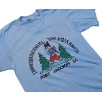 デッドストック 80's【USA製】スクリーンスターズ【ビンテージ】【水色】【Tシャツ】【サイズＳ】 