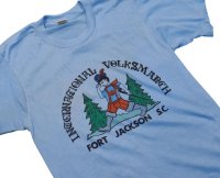 デッドストック 80's【USA製】スクリーンスターズ【ビンテージ】【水色】【Tシャツ】【サイズＳ】 