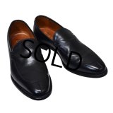 【USA製】【アレンエドモンズ】【Allen Edmonds】【Steen】黒 ブラック【モカシン】スリッポンシューズ【11 1/2E】【29.5cm程度】 