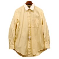  デッドストック【USA製】【DANFORTH】ダンフォース【黄色ｘ白】【ストライプ】【クレリックシャツ】【コットンシャツ】【16-33】 